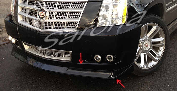 Custom Cadillac Escalade  SUV/SAV/Crossover Front Add-on Lip (2012 - 2014) - $375.00 (Part #CD-008-FA)